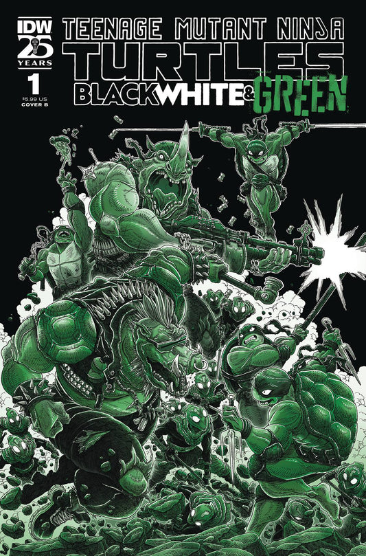 Teenage Mutant Ninja Turtles: Black, White, And Green #1 Variant B (Stokoe)