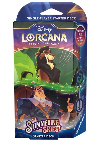 LORCANA S5 SHIMMERING SKIES STARTER DECK - EMERALD & STEEL