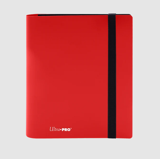 ULTRA PRO ECLIPSE 4 POCKET BINDER - APPLE RED