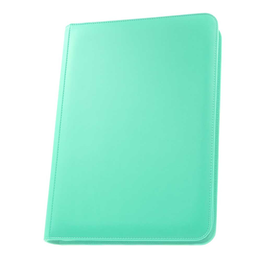 PALMS OFF STEALTH 9 POCKET ZIP BINDER - TURQUOISE