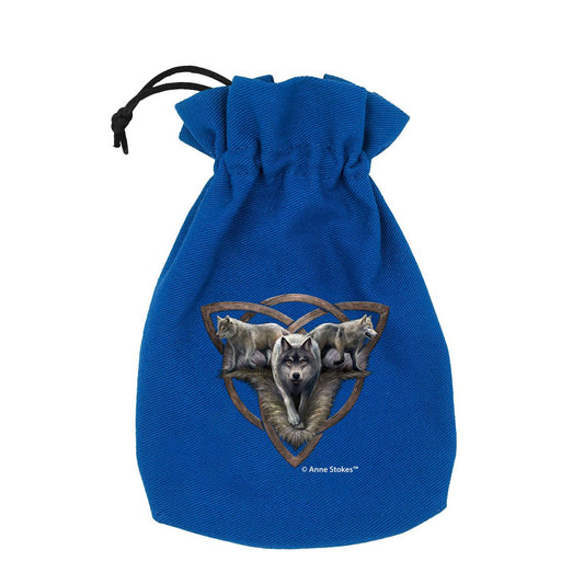 Q WORKSHOP ANNE STOKES WOLF TRIO DICE BAG