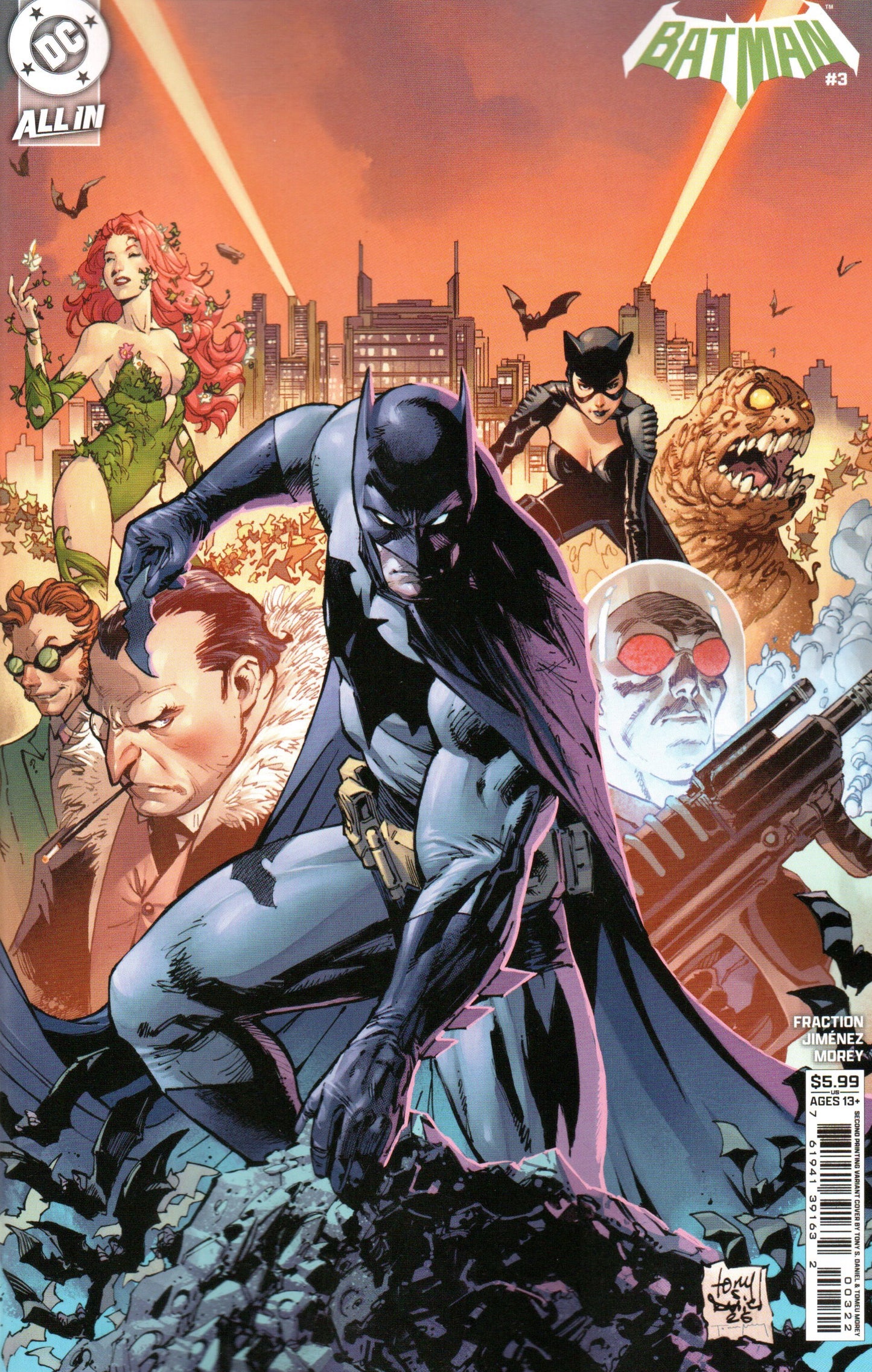 Batman #3 2nd Print Cover B Tony S Daniel Card Stock Variant
