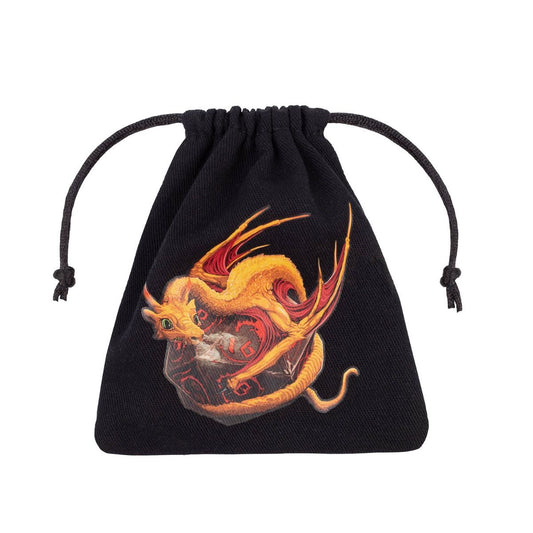 Q WORKSHOP ADORABLE DRAGON BLACK DICE BAG