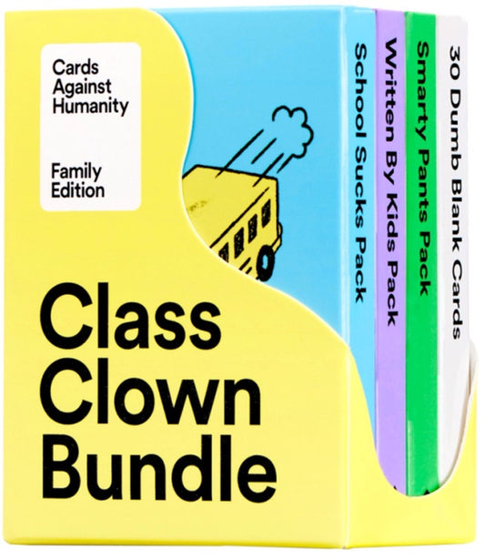 CARDS AGAINST HUMANITY FAMILY EDITION CLASS CLOWN BUNDLE