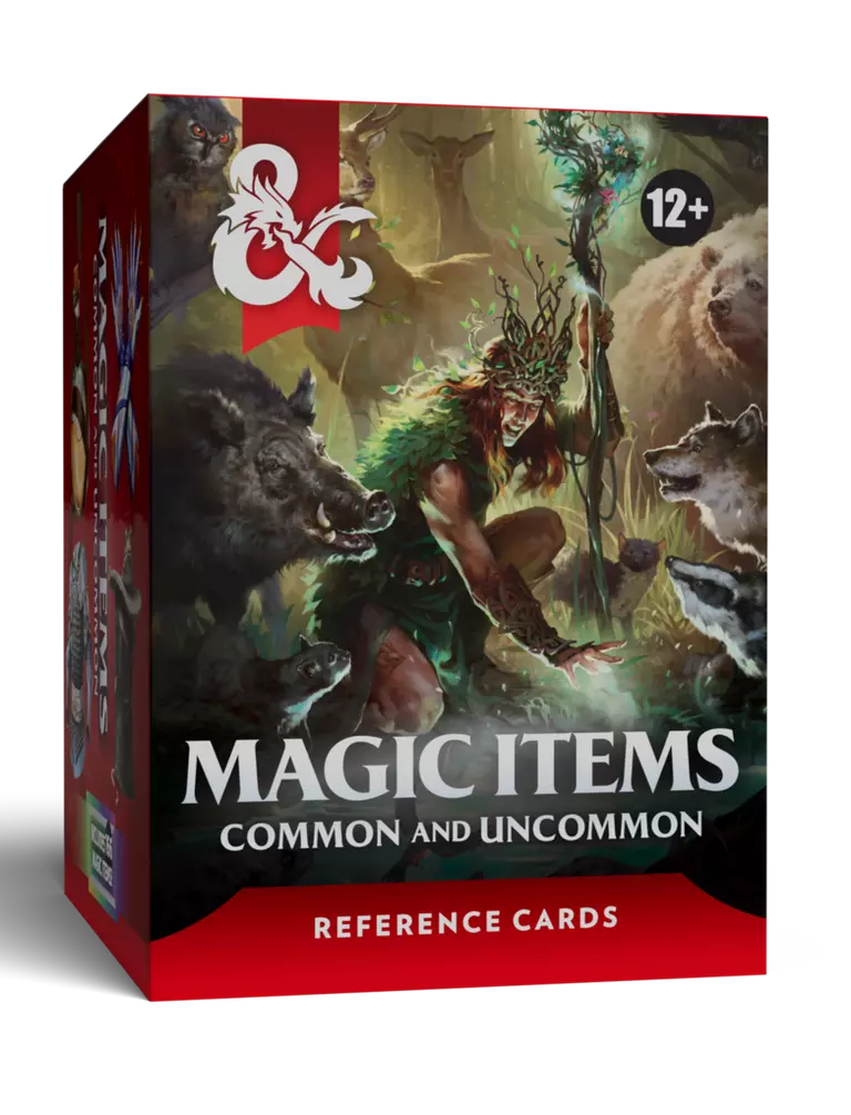 DUNGEONS & DRAGONS REFERENCE CARDS - MAGIC ITEMS COMMON & UNCOMMON