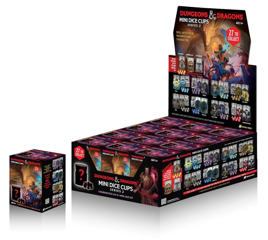 DUNGEONS & DRAGONS MINI DICE CUP - SERIES 2