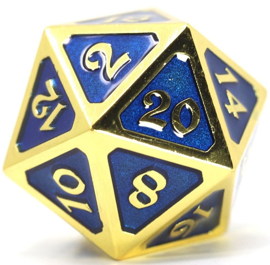 DIE HARD MYTHICA GOLD SAPPHIRE D20