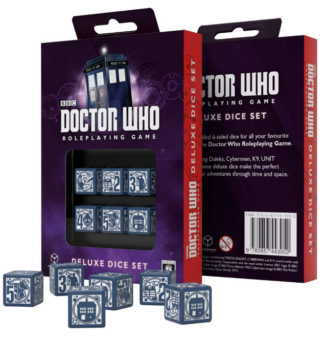 Q Workshop Doctor Who 6 x D6 RPG Deluxe Dice Set 6