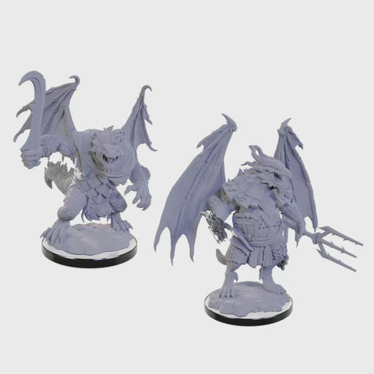 DUNGEONS & DRAGONS NOLZUR'S MARVELOUS UNPAINTED MINI: DRACONIAN MAGE & FOOT SOLIDER