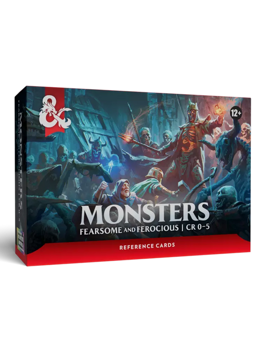 DUNGEONS & DRAGONS REFERENCE CARDS -  MONSTERS FEARSOME & FEROCIOUS