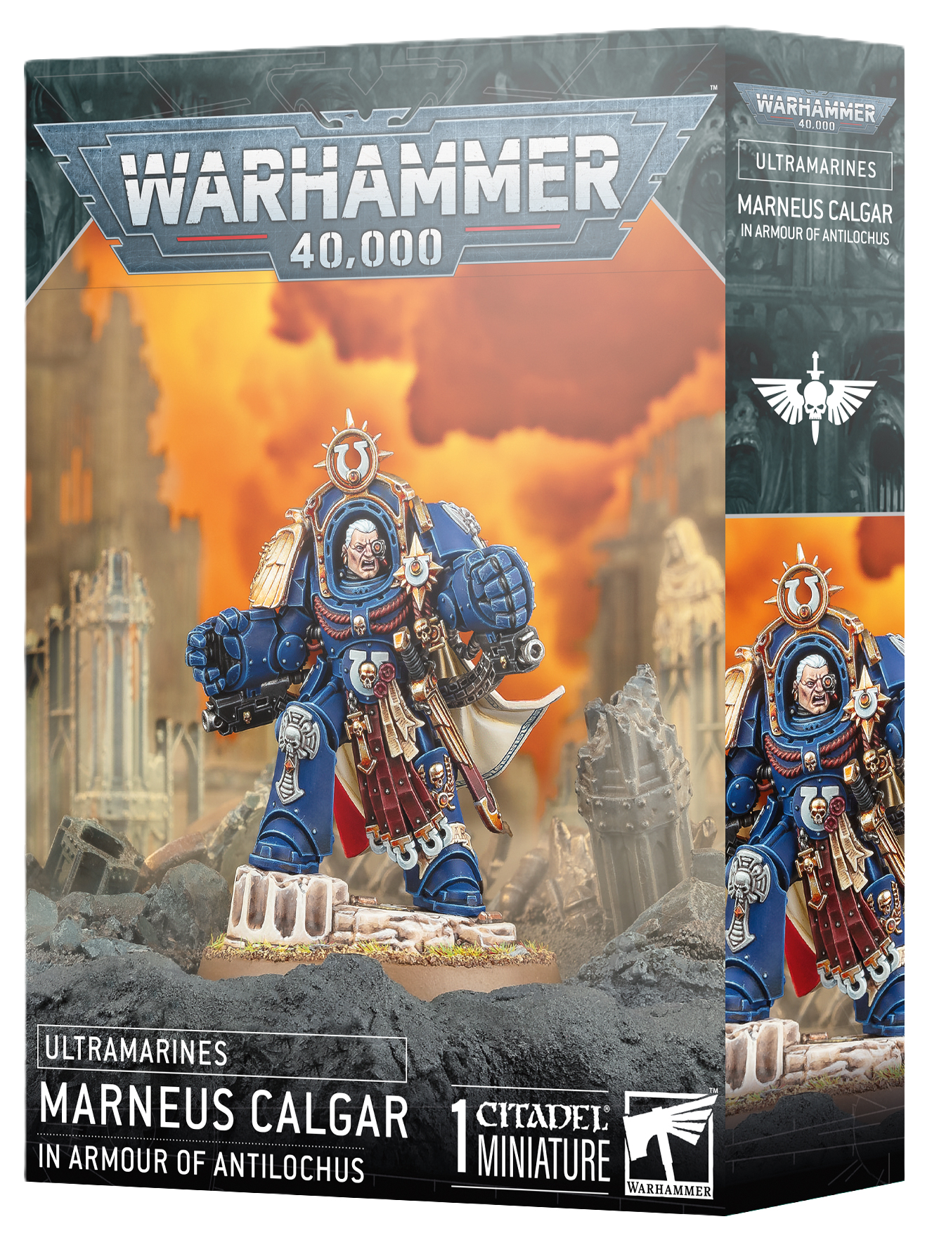 40K ULTRAMARINES MARNEUS CALGAR IN ARMOUR OF ANTILOCHUS