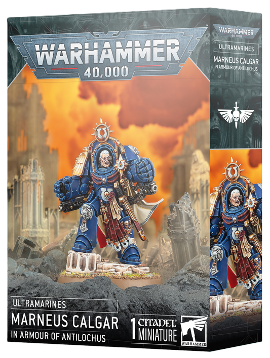 40K ULTRAMARINES MARNEUS CALGAR IN ARMOUR OF ANTILOCHUS