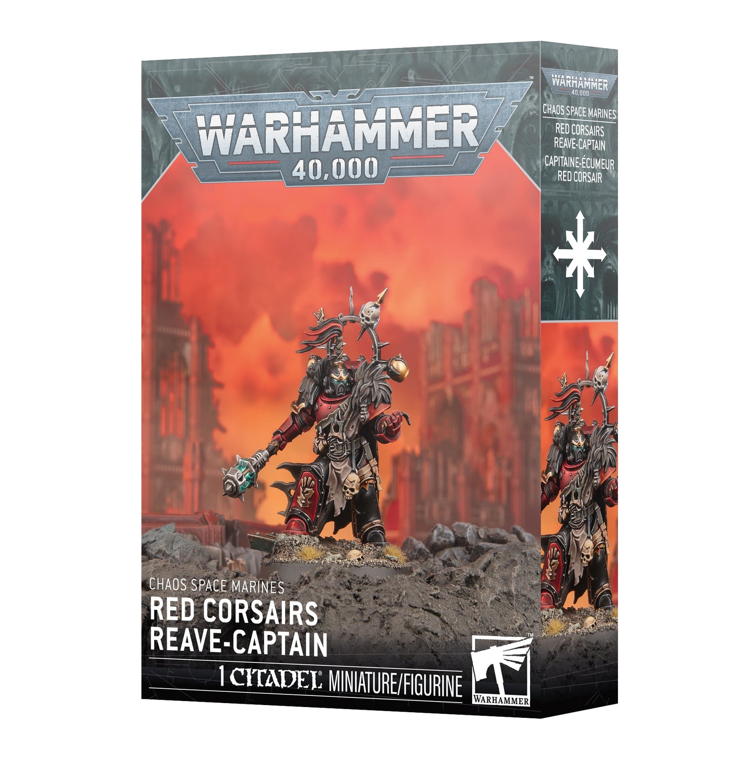 40K CHAOS SPACE MARINE RED CORSAIRS REAVE CAPTAIN
