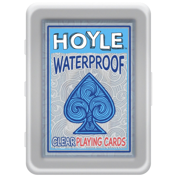 HOYLE WATERPROOF CLEAR PLAYING CARDS