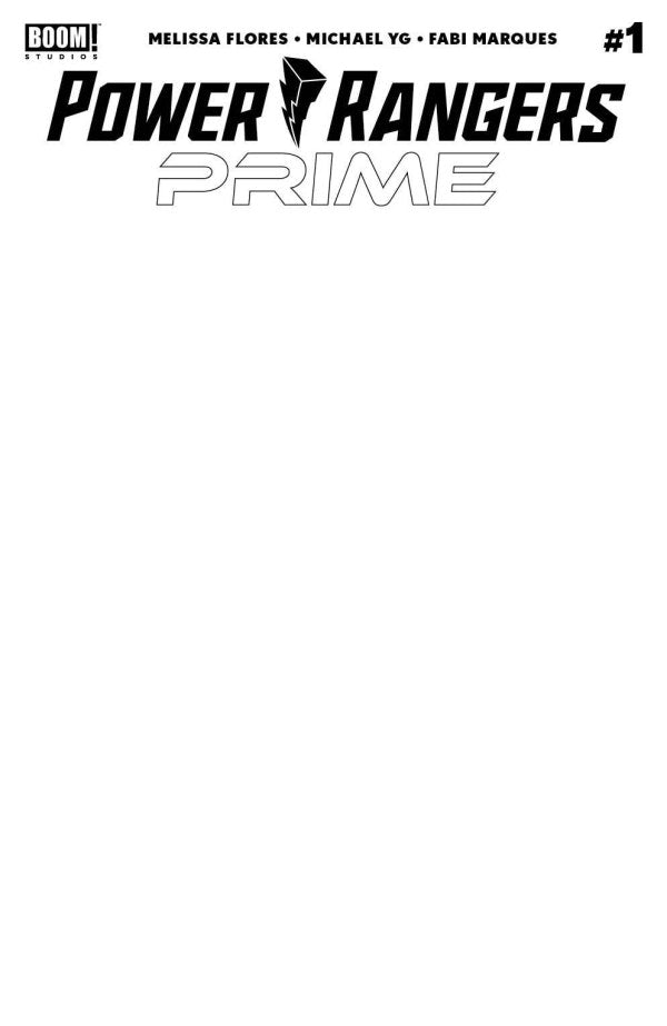 Power Rangers Prime #1 Cover E Blank Sketch