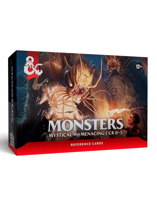 DUNGEONS & DRAGONS REFERENCE CARDS - MONSTERS MYSTICAL & MENACING