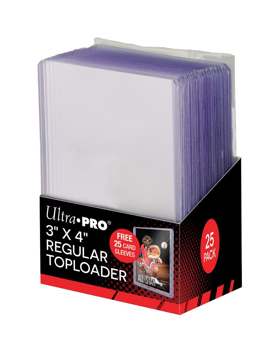 ULTRA PRO 3 X 4 INCH REGULAR TOPLOADER with card sleeves