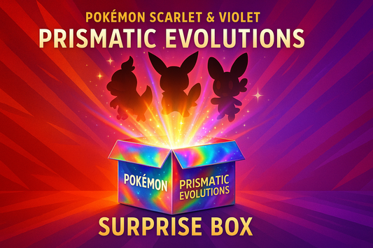POKEMON SCARLET & VIOLET PRISMATIC EVOLUTIONS SURPRISE BOX formatted to look good on the home page 