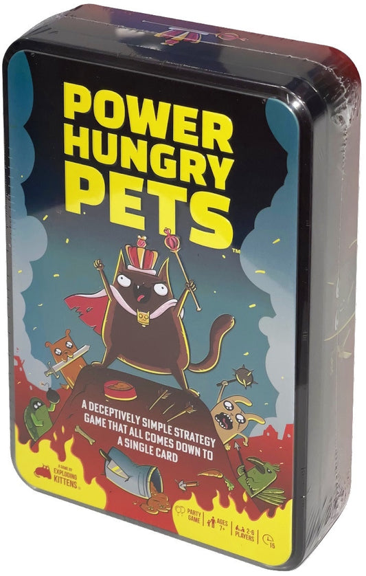 POWER HUNGRY PETS (BY EXPLODING KITTENS) TIN BOX EDITION