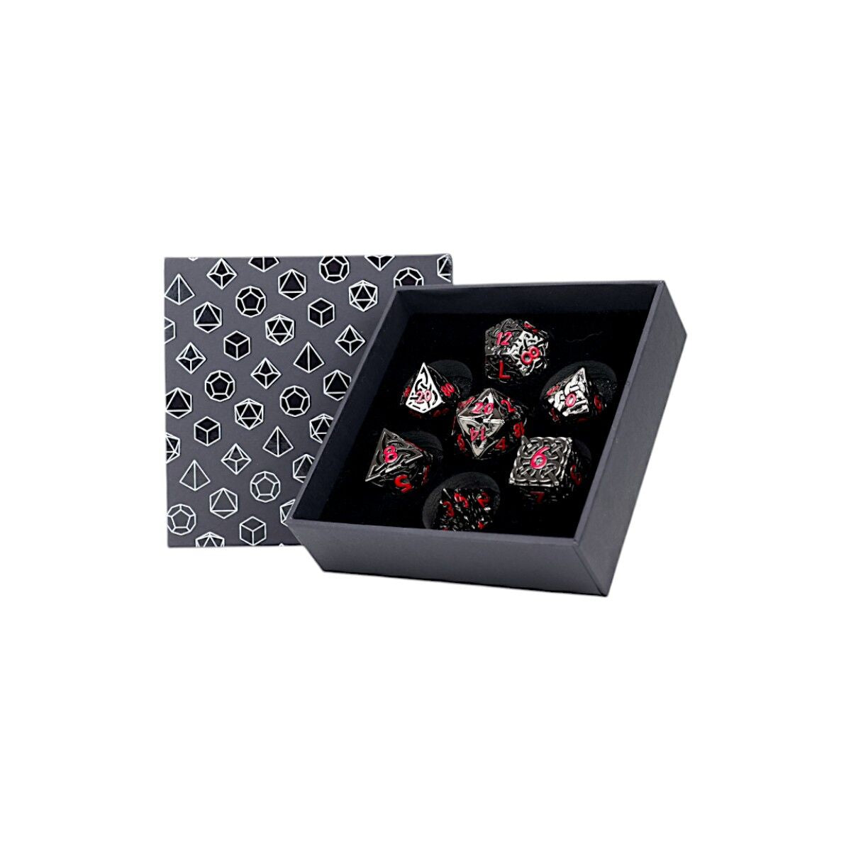LPG METAL RPG DICE SET - CELTIC HOLLOW SAKURA