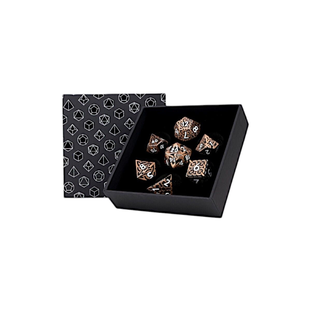 LPG METAL RPG DICE SET - CELTIC HOLLOW AUTUMN
