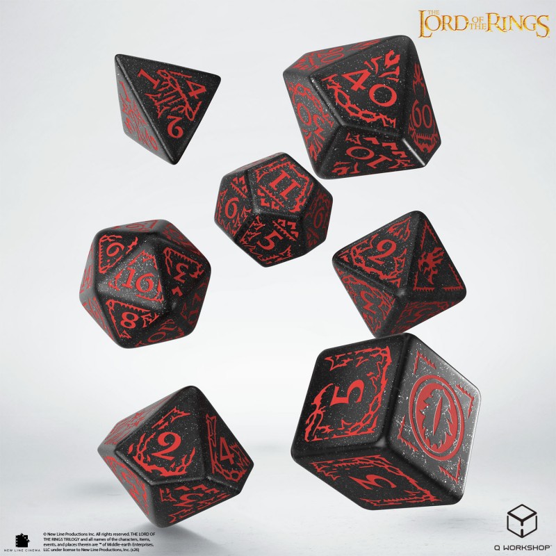 THE LORD OF THE RINGS MORDOR DICE SET
