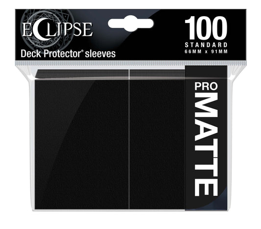 ULTRA PRO ECLIPSE MATTE 100 STANDARD SLEEVES - JET BLACK