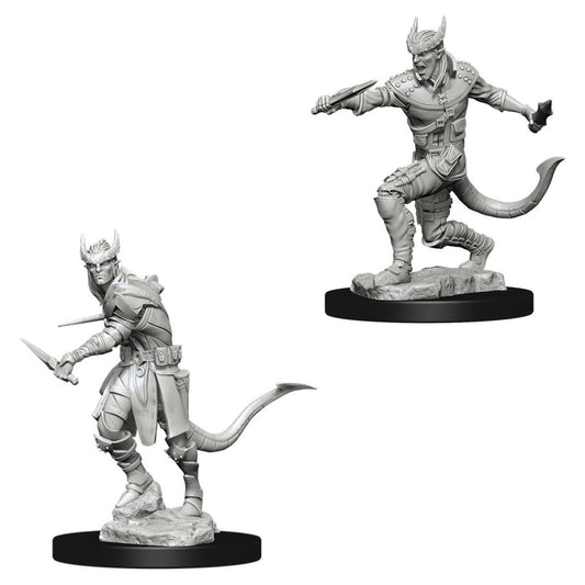 DUNGEONS & DRAGONS NOLZUR'S MARVELOUS UNPAINTED MINI: TIEFLING ROGUE