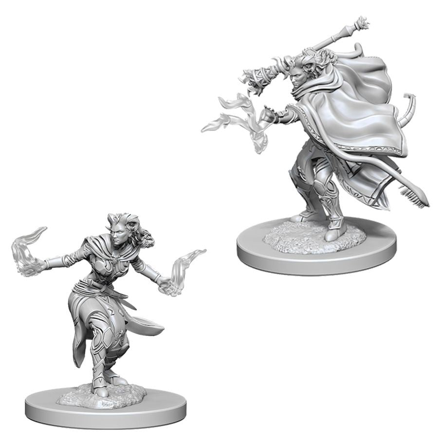 DUNGEONS & DRAGONS NOLZUR'S MARVELOUS UNPAINTED MINI: TIEFLING WARLOCK (FEMALE)