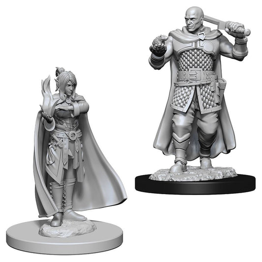 DUNGEONS & DRAGONS NOLZUR'S MARVELOUS UNPAINTED MINI: HUMAN RANGER &  MOON ELF SORCERER