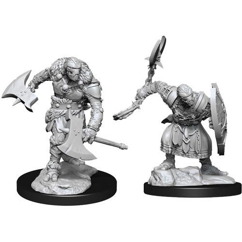 DUNGEONS & DRAGONS NOLZUR'S MARVELOUS UNPAINTED MINI: WARFORGED BARBARIAN