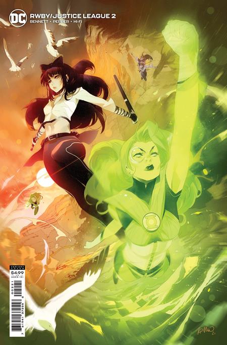 RWBY JUSTICE LEAGUE #2 (OF 7) CVR B SIMONE DI MEO CARD STOCK VARIANT