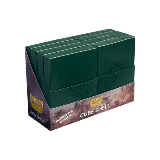 DRAGON SHIELD CUBE SHELL (8 COUNT) - FOREST GREEN