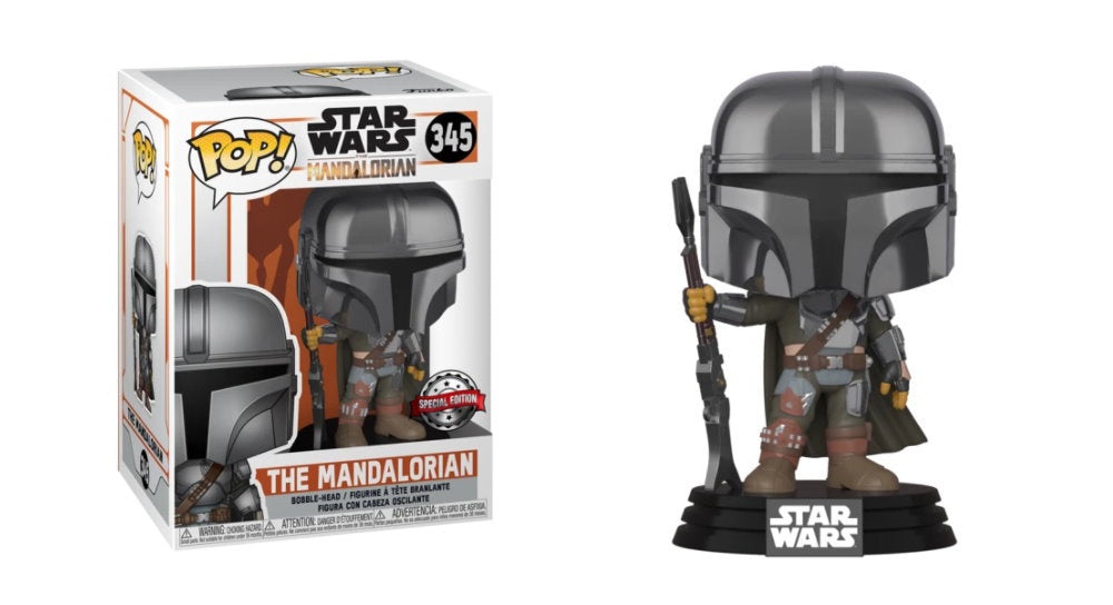 POP! STAR WARS MANDALORIAN: CHROME MANDALORIAN POSE