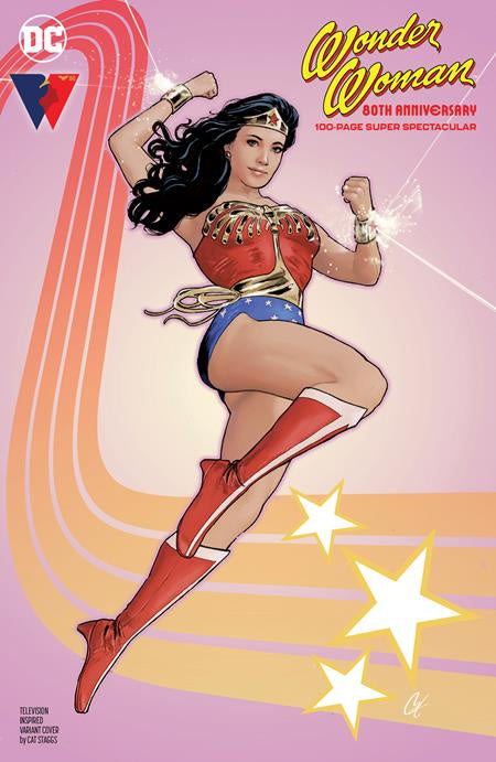 WONDER WOMAN 80TH ANNIVERSARY 100-PAGE SUPER SPECTACULAR #1 (ONE SHOT) CVR C CAT STAGGS TELEVISION INSPIRED VARIANT