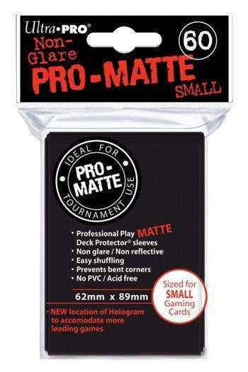 ULTRA PRO PRO-MATTE DECK PROTECTOR SLEEVES - SMALL - BLACK