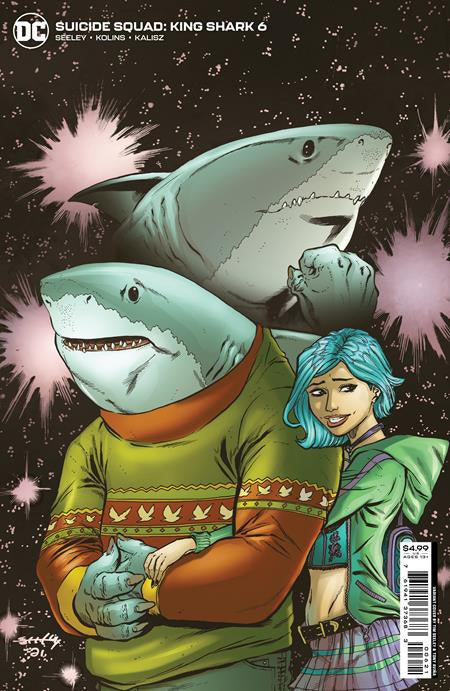 SUICIDE SQUAD KING SHARK #6 (OF 6) CVR B TIM SEELEY CARD STOCK VARIANT