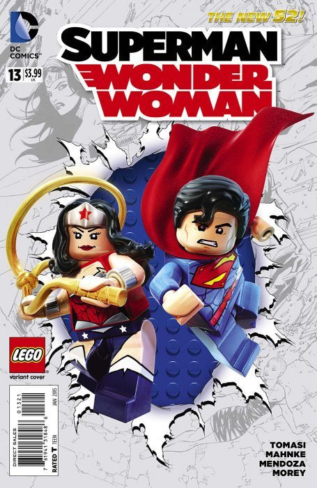 Superman Wonder Woman #13 Lego Variant Cover