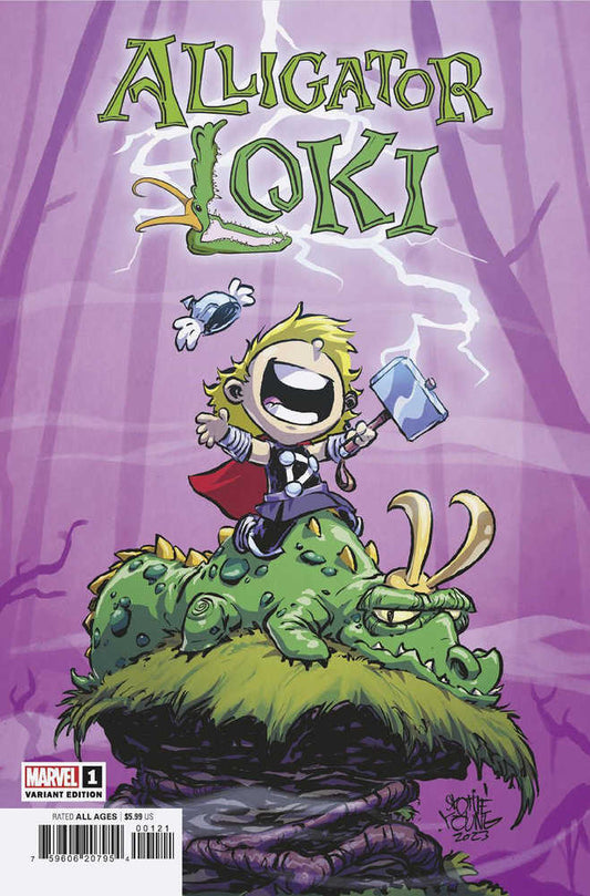 Alligator Loki 1 Skottie Young Variant