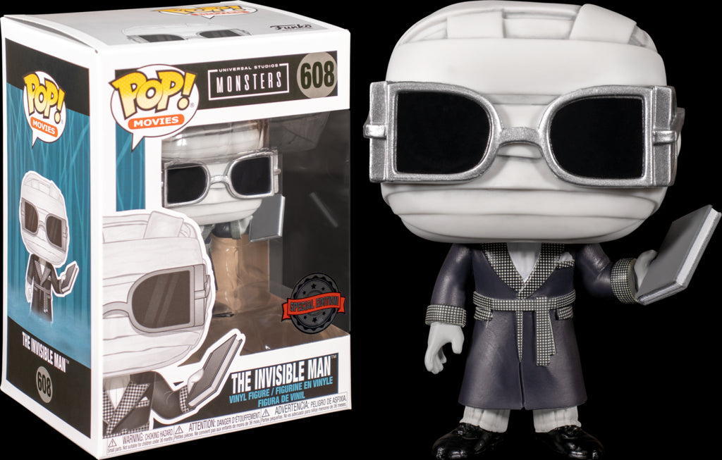 POP! UNIVERSAL MONSTERS: INVISIBLE MAN (BLACK & WHITE)