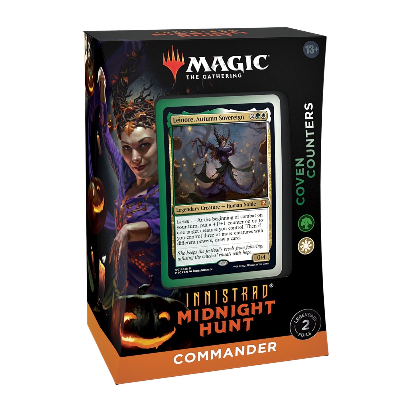 MAGIC THE GATHERING INNISTRAD MIDNIGHT HUNT COMMANDER DECK- COVEN COUNTERS