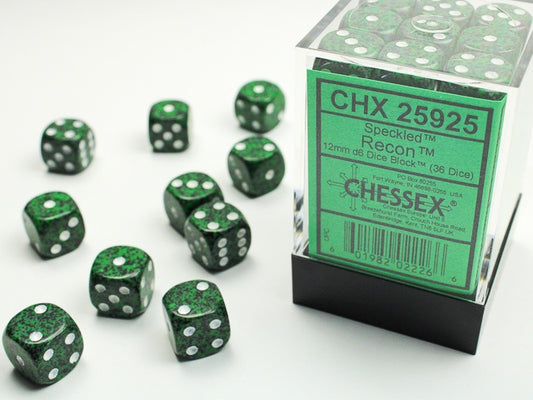 CHESSEX 12mm D6 DICE BLOCK (36 DICE) - RECON