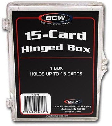 BCW HINGED BOX (15 COUNT)