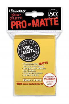 ULTRA PRO PRO-MATTE DECK PROTECTOR SLEEVES - YELLOW