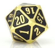 DIE HARD GOLD BLACK ROLLDOWN METAL D20