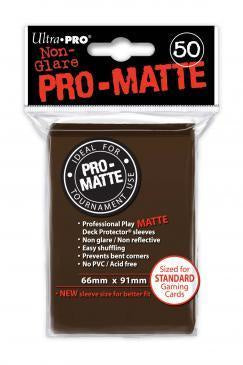 ULTRA PRO PRO-MATTE DECK PROTECTOR SLEEVES - BROWN