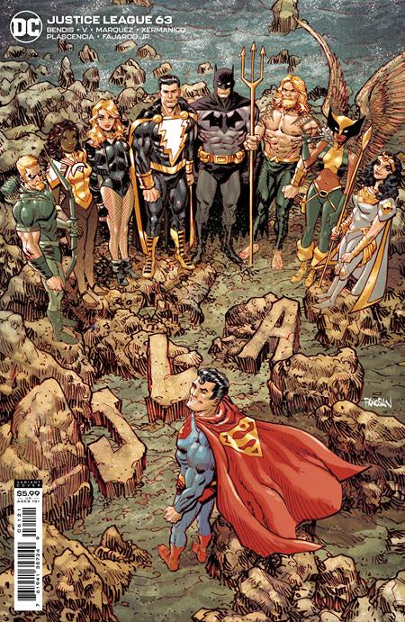 JUSTICE LEAGUE #63 CVR B DAN PANOSIAN CARD STOCK VARIANT