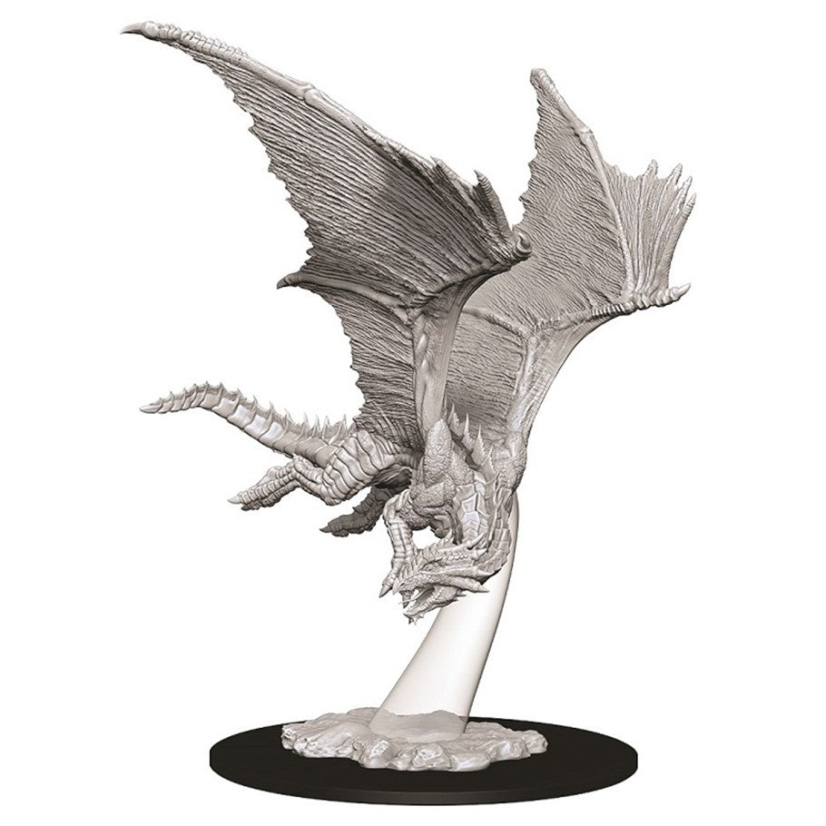 DUNGEONS & DRAGONS NOLZUR'S MARVELOUS UNPAINTED MINI: YOUNG BRONZE DRAGON