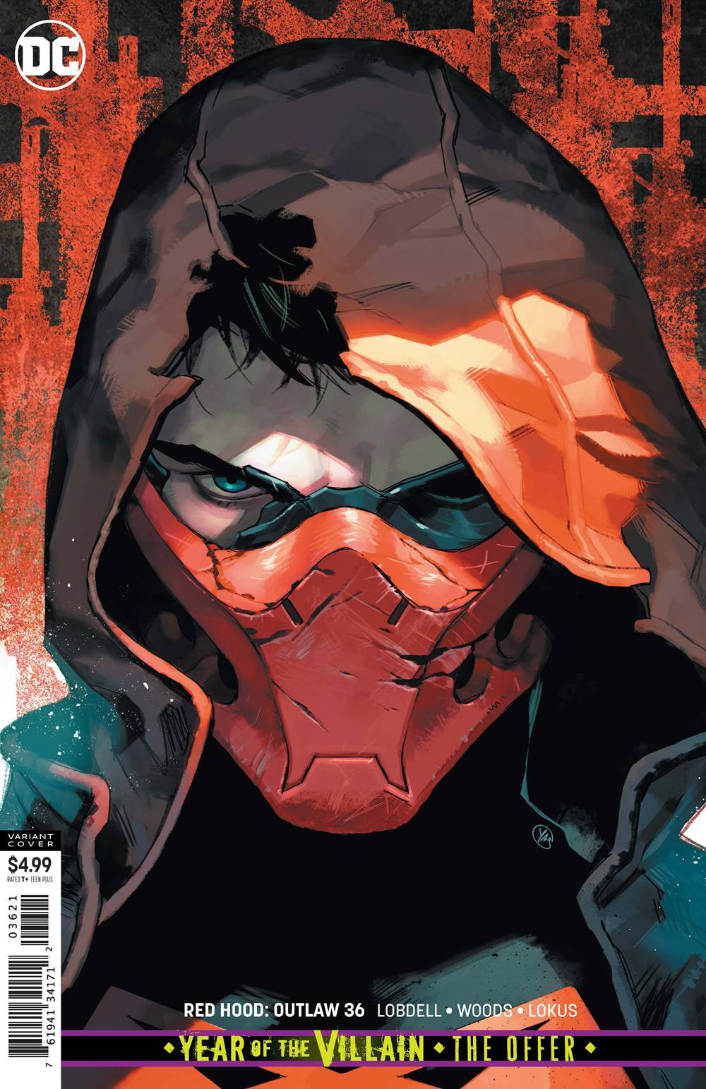 RED HOOD OUTLAW #36 CARD STOCK VARIANT ED YOTD THE OFFER