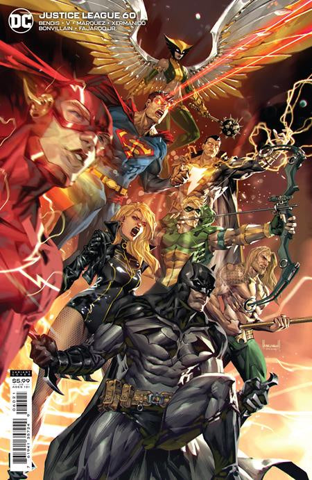 JUSTICE LEAGUE #60 CVR B KAEL NGU CARD STOCK VARIANT